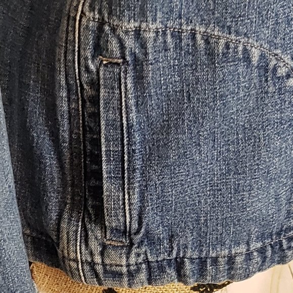 First Issue by Liz Claiborne Denim Jacket M - Picture 3 of 6